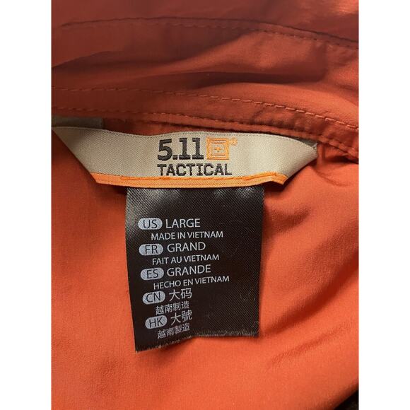 5.11 Tactical Jacket Women's Medium button orange puffer jacket large - Picture 3 of 14